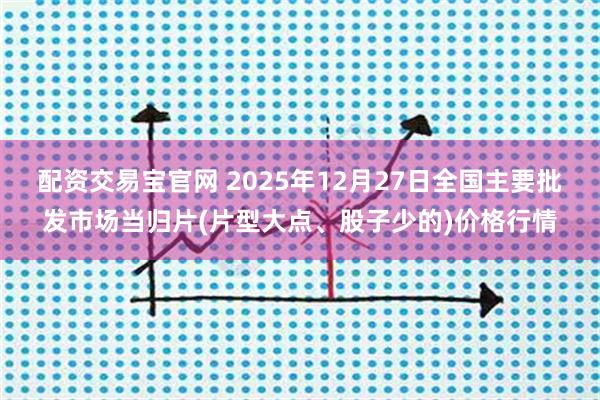 配资交易宝官网 2025年12月27日全国主要批发市场当归片(片型大点、股子少的)价格行情
